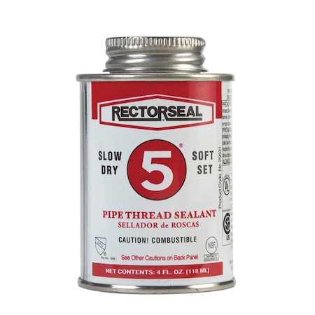 Rectorseal RectorSeal Soft Dry 5 Soft Set Yellow Pipe Thread Sealant 4 oz 25631